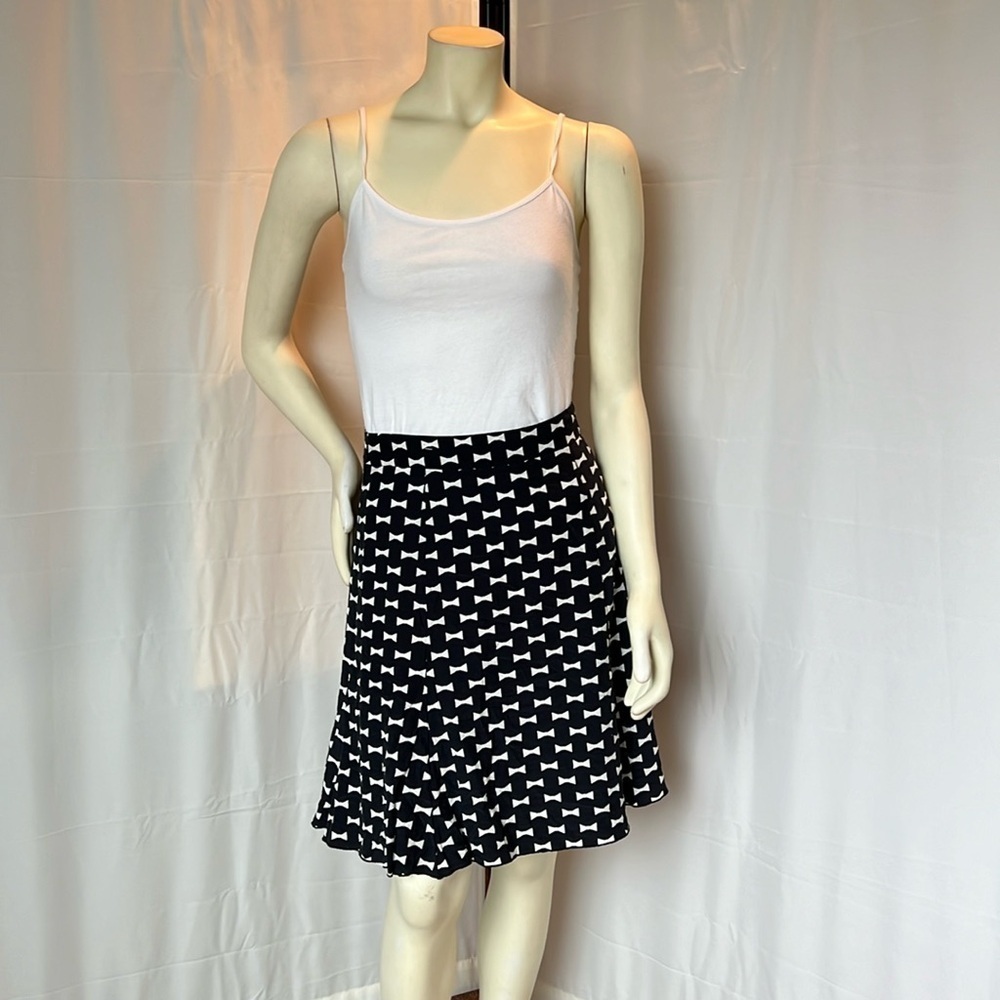 Kate Spade Bow Tie Pattern Silk Skirt